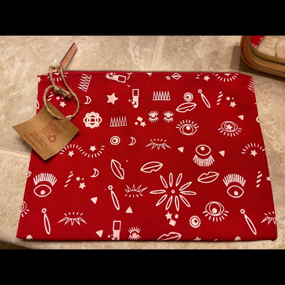 Clarins cosmetic bag